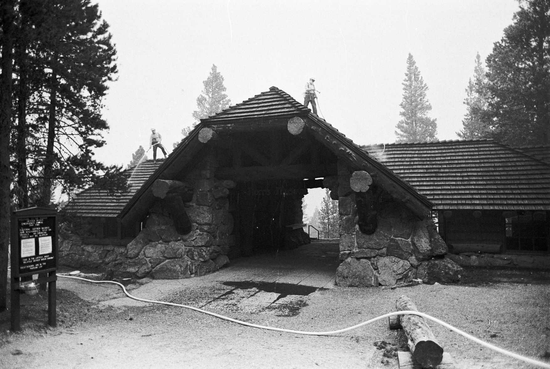 Norris Geyser Basin Museum on Black Saturday